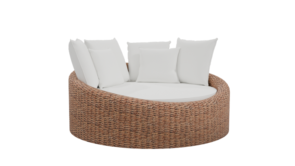 Stylish Outdoor Daybed Model - Professional 3D Model Render 10
