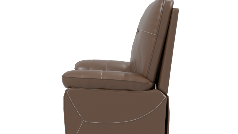 Stylish Recliner Chair Model - Professional 3D Model Render 2