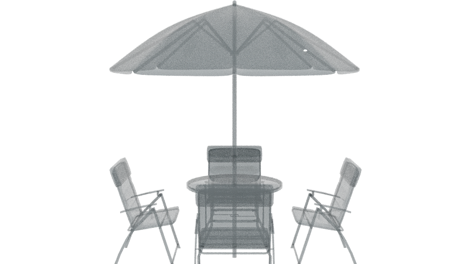 Country Dining Set 3D Model - Professional 3D Model Render 2