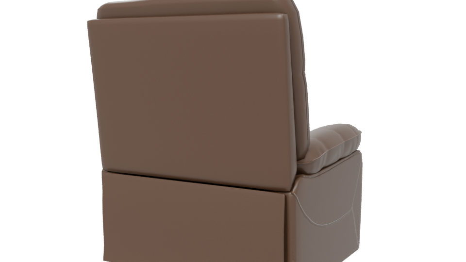 Stylish Recliner Chair Model - Professional 3D Model Render 6