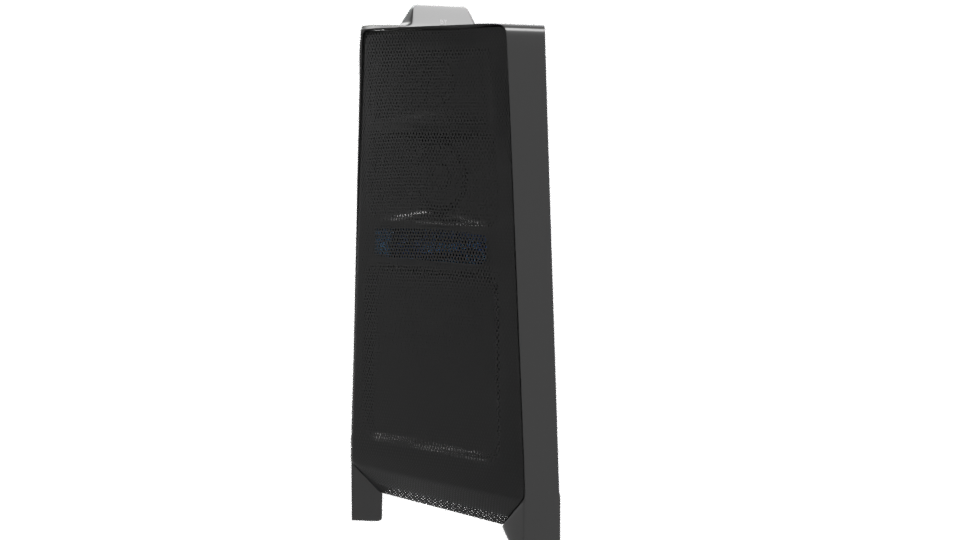 Sleek Black Cylindrical Model 3D - Professional 3D Model Render 10