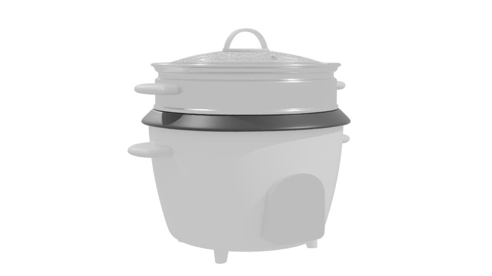 Versatile Electric Steamer Model - Professional 3D Model Render 10