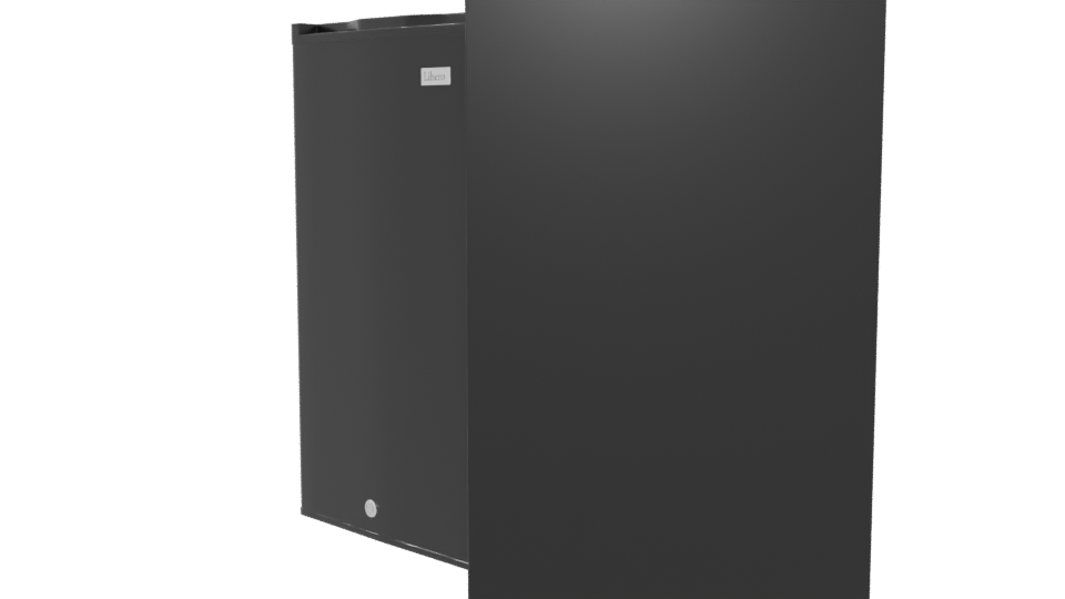 Stylish Open Fridge Model - Professional 3D Model Render 5