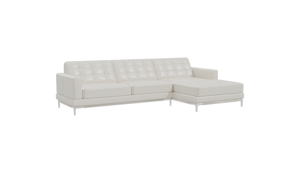 Contemporary Sectional Sofa Model - Professional 3D Model Render 10