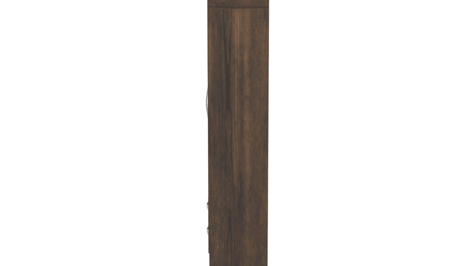 Stylish Wooden Storage Cabinet 3D - Professional 3D Model Render 2