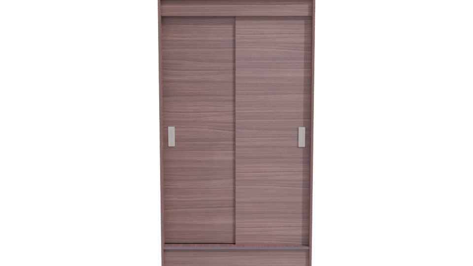 Walnut Sliding Door Closet 3D - Professional 3D Model Render 11