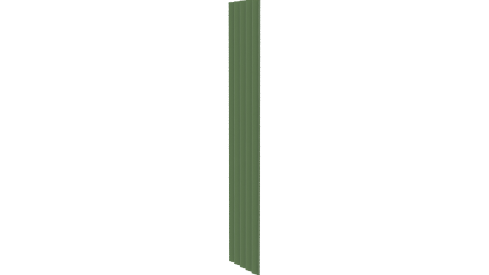Stylized Green Vertical Panel 3D Model - Professional 3D Model Render 13