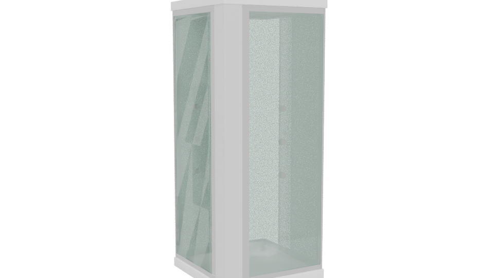 Modern Shower Cabin 3D Model - Professional 3D Model Render 4