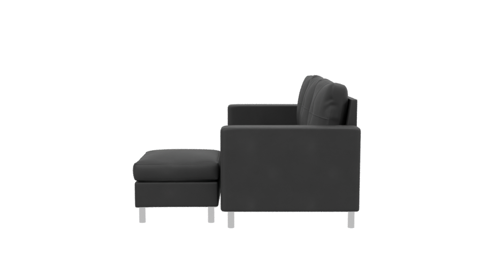 Stylish Modern L-Shaped Sofa 3D Model - Professional 3D Model Render 2