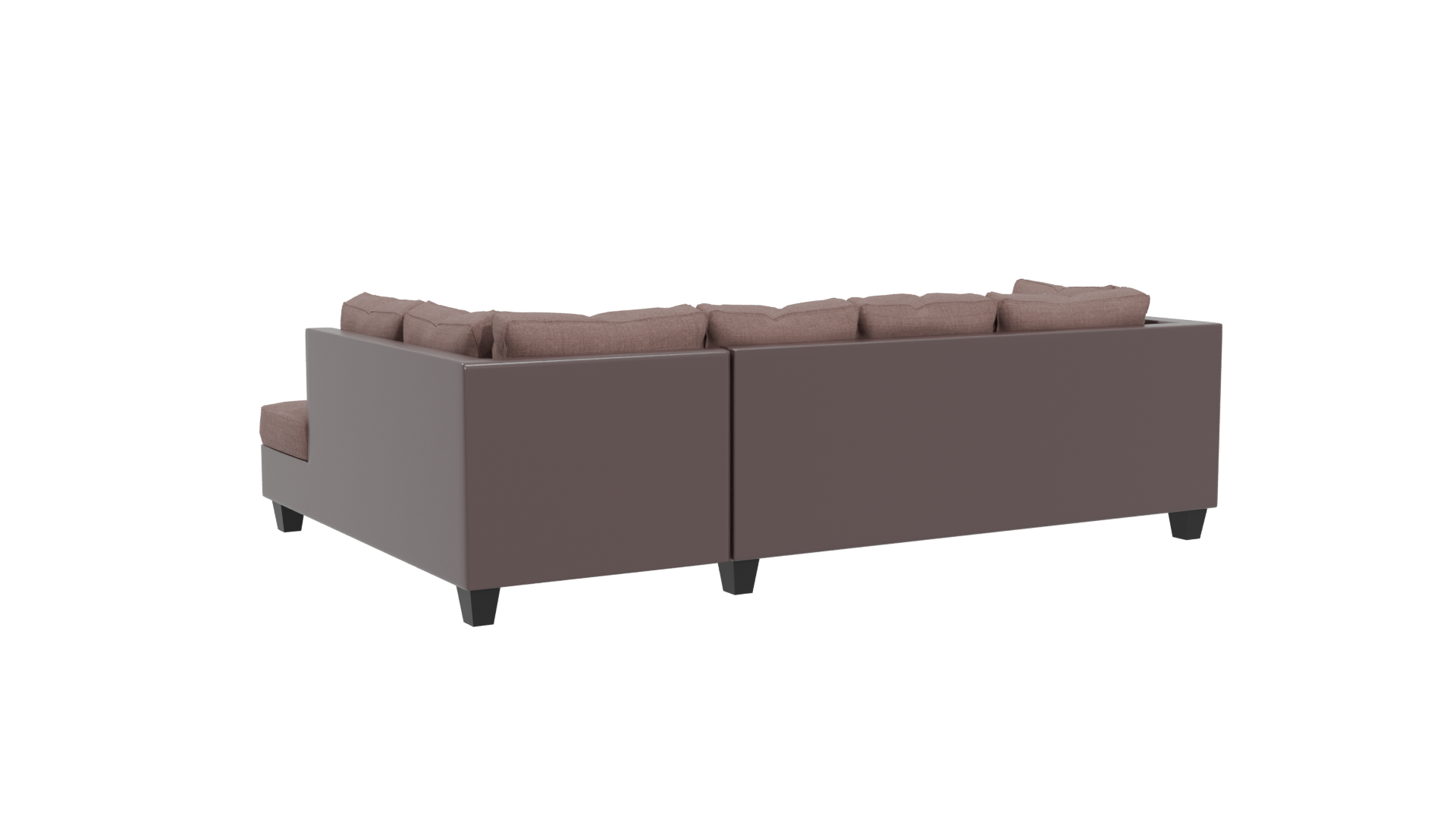 Stylish Contemporary L-Shaped Sofa 3D Model - Professional 3D Model Render 4