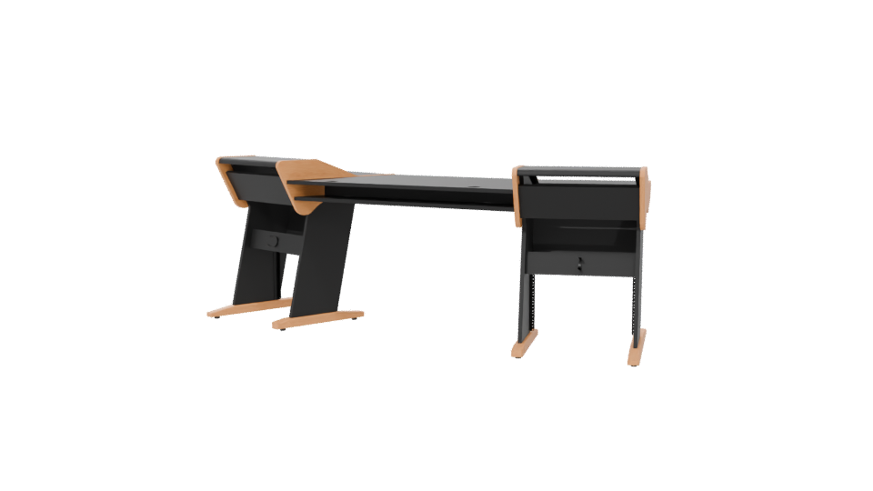 Modern Office Desk 3D Model - Professional 3D Model Render 6