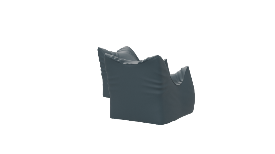 Stylish Bean Bag Chair 3D - Professional 3D Model Render 6