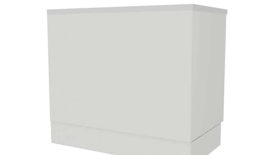 Minimalist Cabinet Storage Unit 3D - Professional 3D Model Render 6