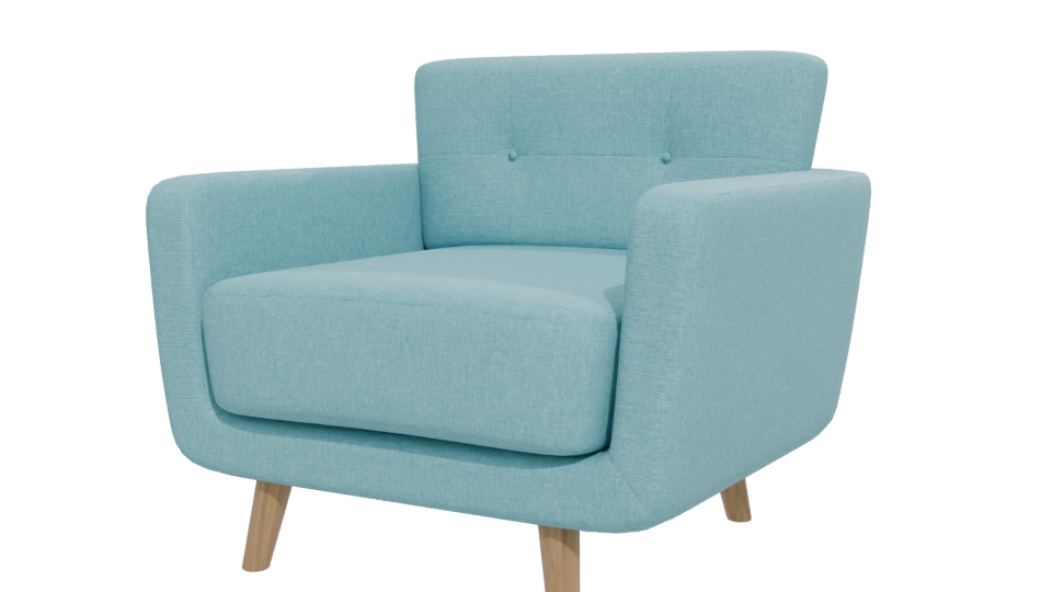 Stylish Modern Armchair 3D - Professional 3D Model Render 12