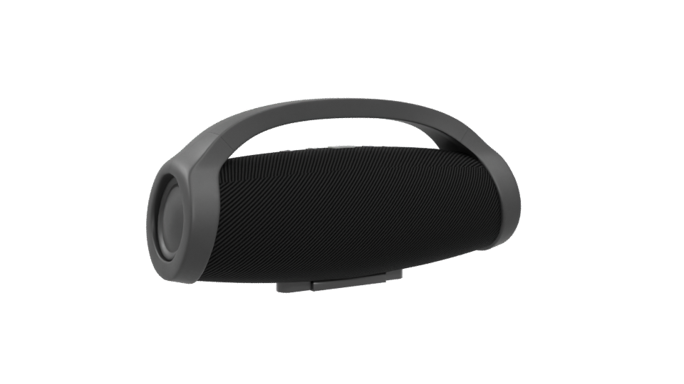 Bluetooth Speaker Booster2 Black 3D - Professional 3D Model Render 4