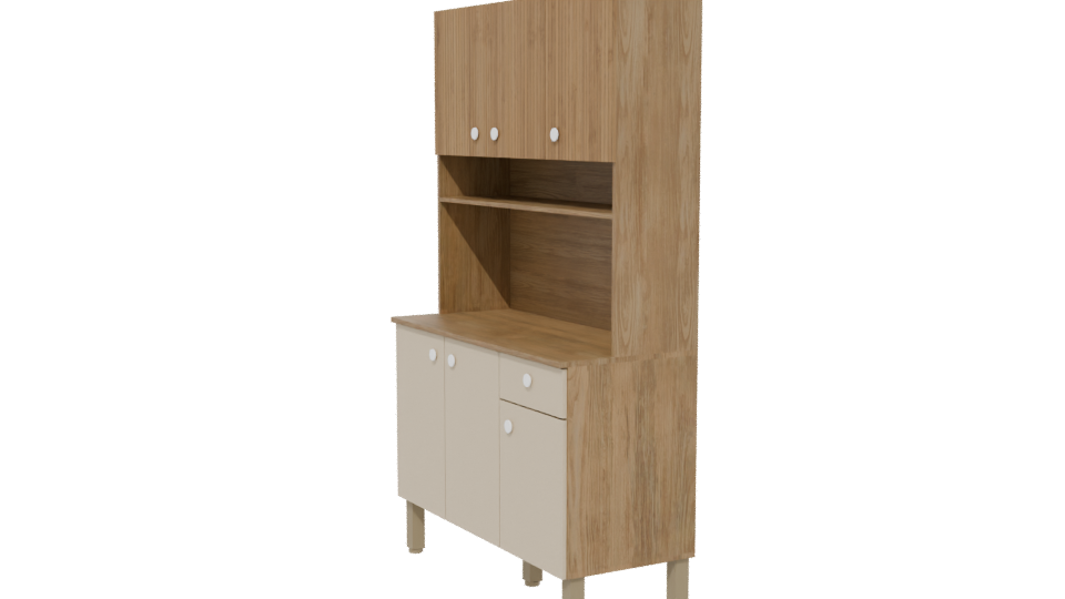 Modern Kitchen Cabinet 3D Model - Professional 3D Model Render 13