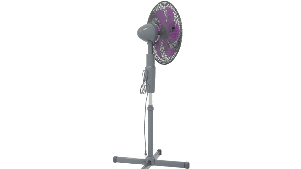 Taurus 16" Pedestal Fan 3D Model - Professional 3D Model Render 7