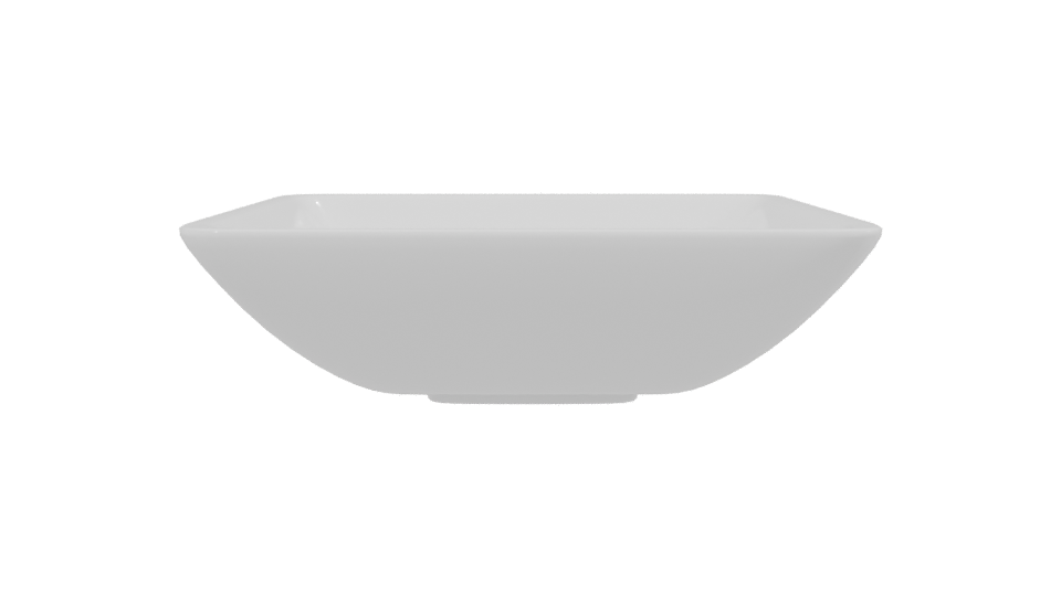 Sleek Ceramic Serving Bowl 3D - Professional 3D Model Render 2