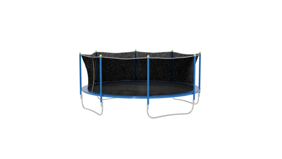 Round Jumping Trampoline Model - Professional 3D Model Render 13