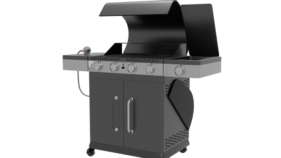 Premium Gas Grill 3D Model - Professional 3D Model Render 12