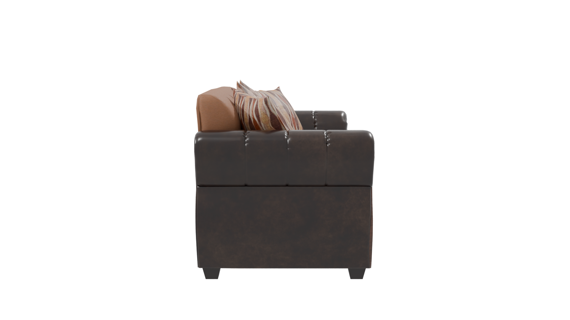 Elegant Brown Sofa 3D Model - Professional 3D Model Render 8