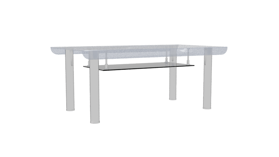 Modern Glass Coffee Table 3D - Professional 3D Model Render 4