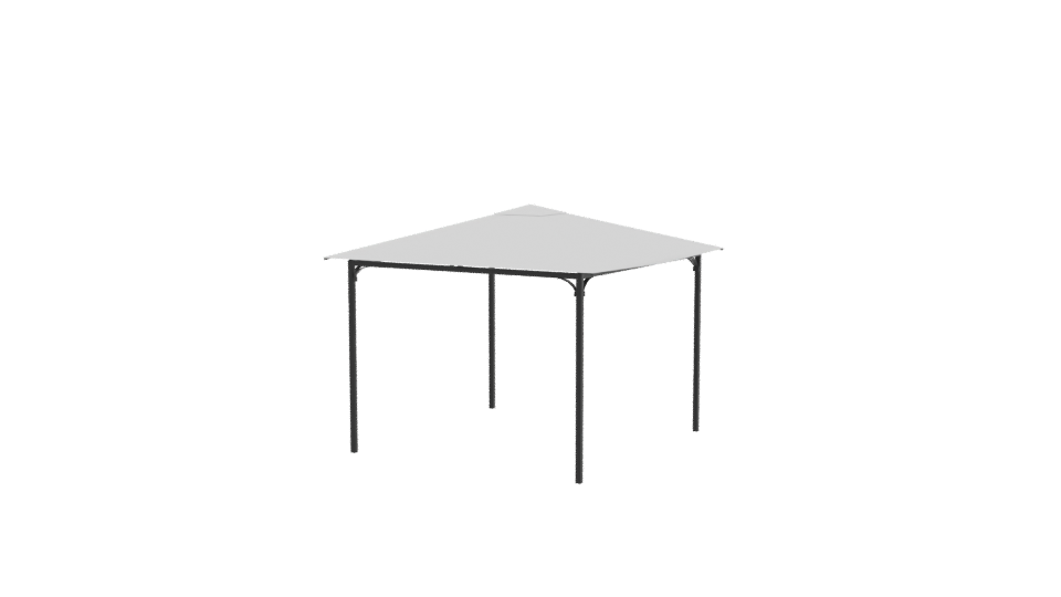 White Canopy Tent 3D Model - Professional 3D Model Render 9