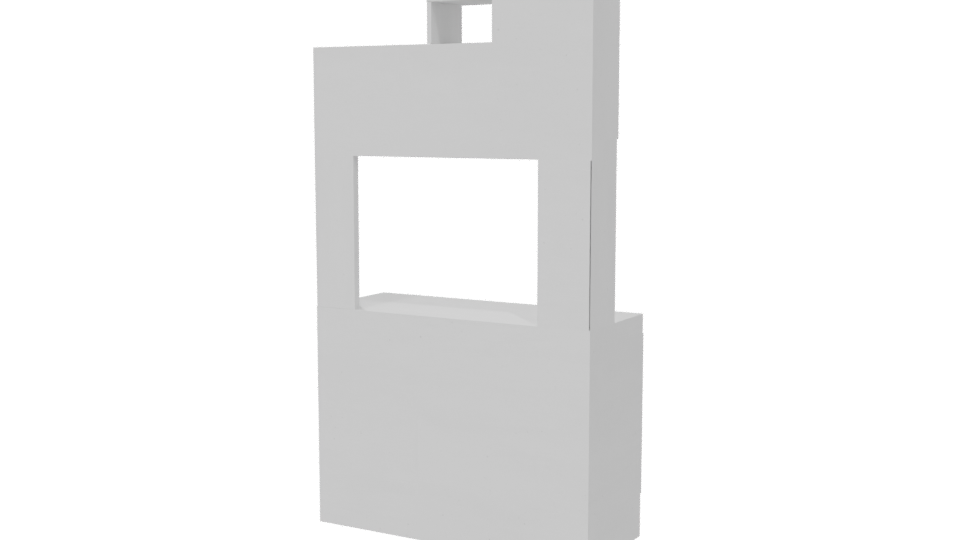 Stylish Modular Kitchen Cabinet - Professional 3D Model Render 6