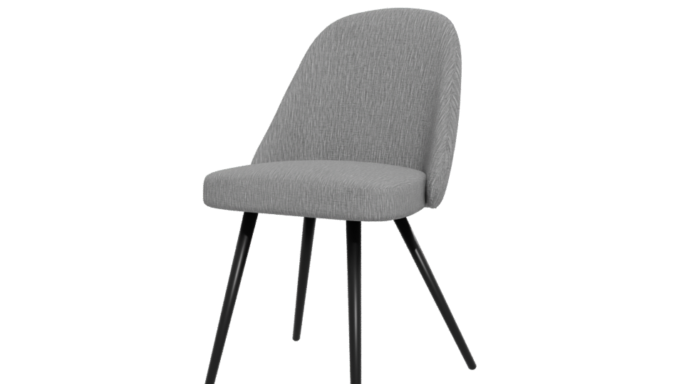 Stylish Fabric Dining Chair 3D - Professional 3D Model Render 12