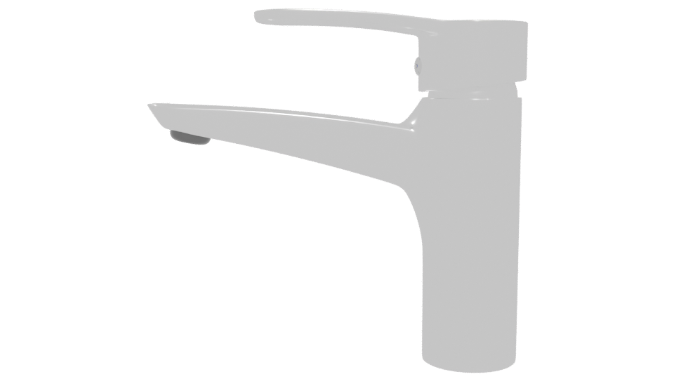 Sleek Modern Kitchen Faucet 3D - Professional 3D Model Render 5