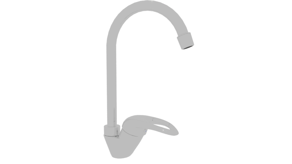 Stylish Kitchen Faucet 3D Model - Professional 3D Model Render 12