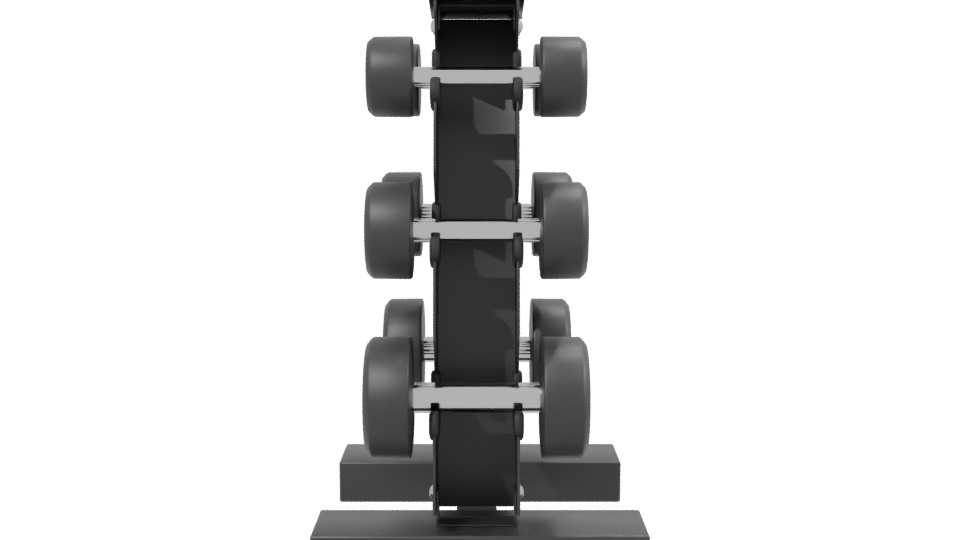 Stylish Weight Rack Model 3D - Professional 3D Model Render 2