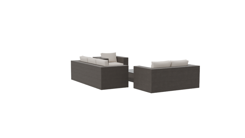 Stylish Outdoor Sofa Set 3D - Professional 3D Model Render 7