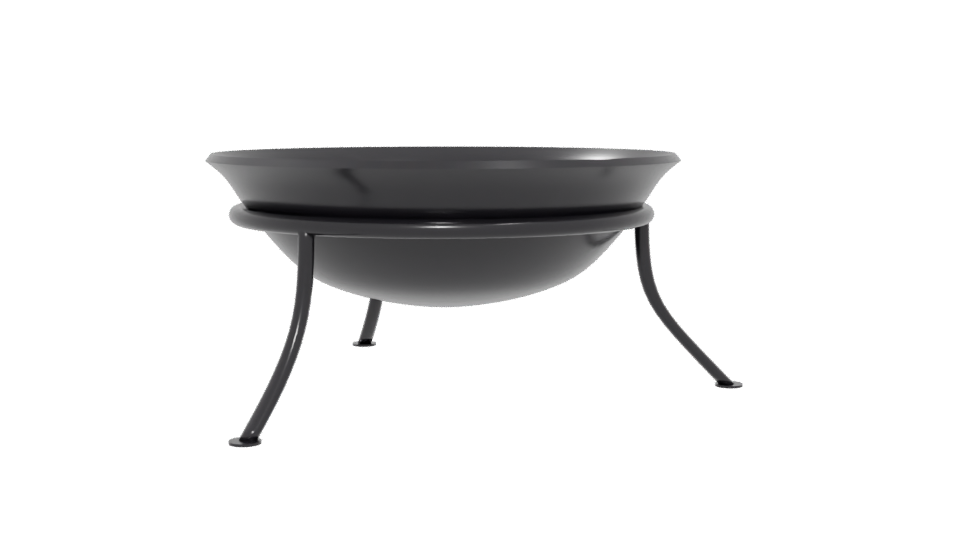 Modern Outdoor Fire Pit 3D - Professional 3D Model Render 5