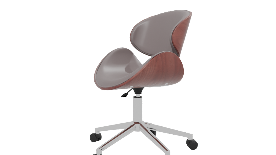 Stylish Modern Swivel Office Chair 3D Model - Professional 3D Model Render 13