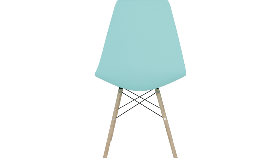 Stylish Modern Plastic Chair 3D - Professional 3D Model Render 5