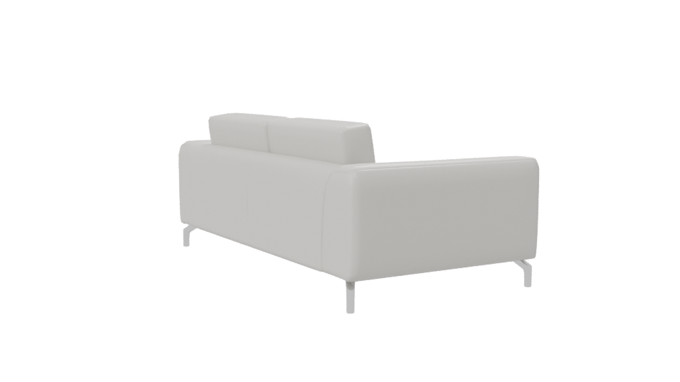 Contemporary White Sofa Model - Professional 3D Model Render 7
