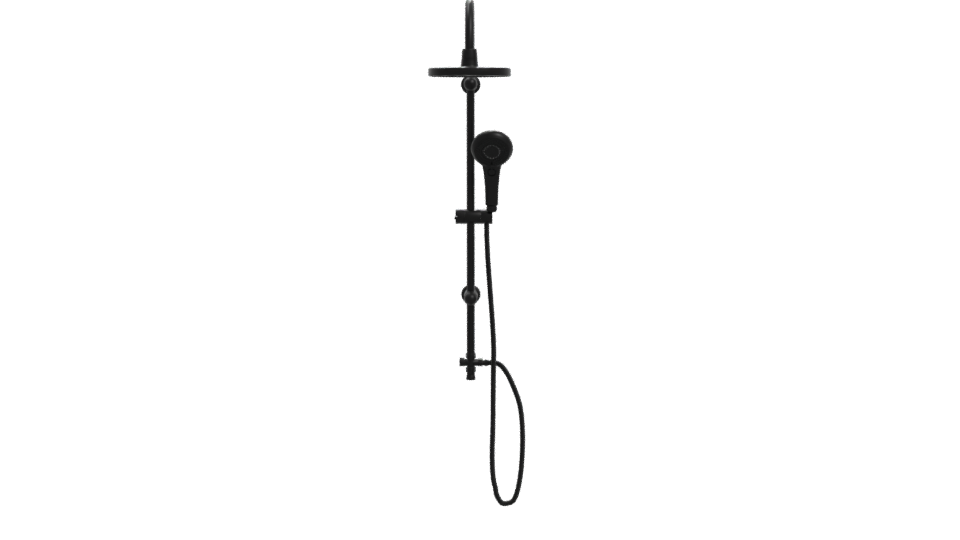 Stylish Industrial Pipe Showerhead - Professional 3D Model Render 11