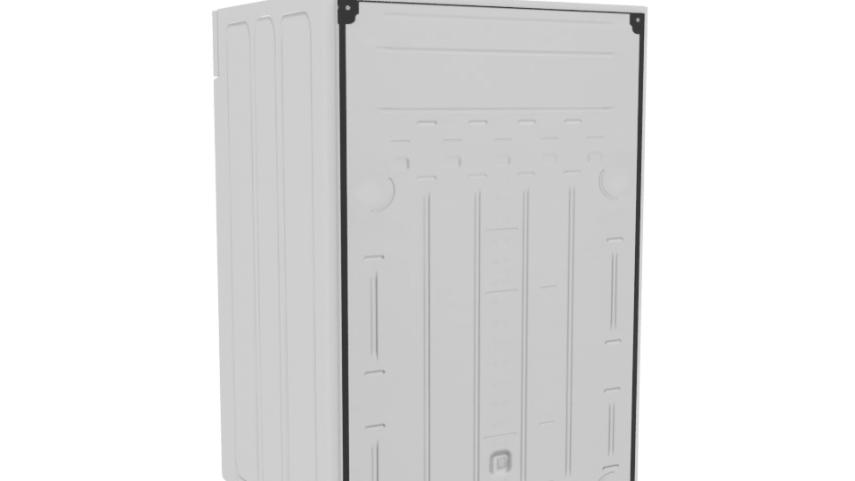 Realistic Front-Loading Washing Machine 3D - Professional 3D Model Render 4