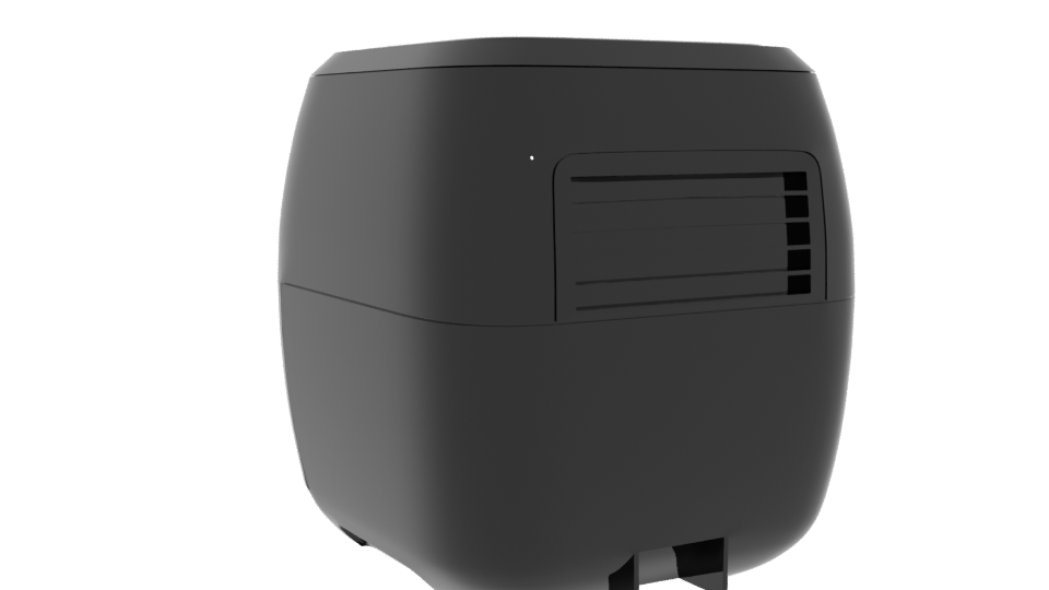 Stylish Air Fryer 3D Model - Professional 3D Model Render 4