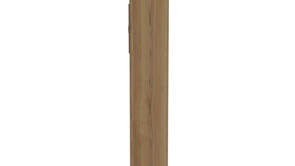 Stylish Wooden Storage Cabinet 3D - Professional 3D Model Render 2