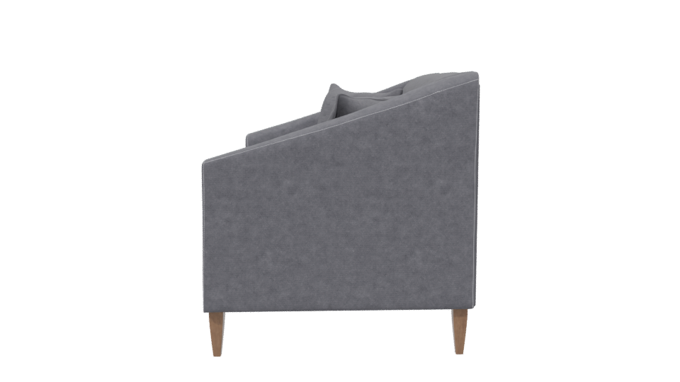 Contemporary Fabric Sofa with Geometric Cushions 3D Model - Professional 3D Model Render 2