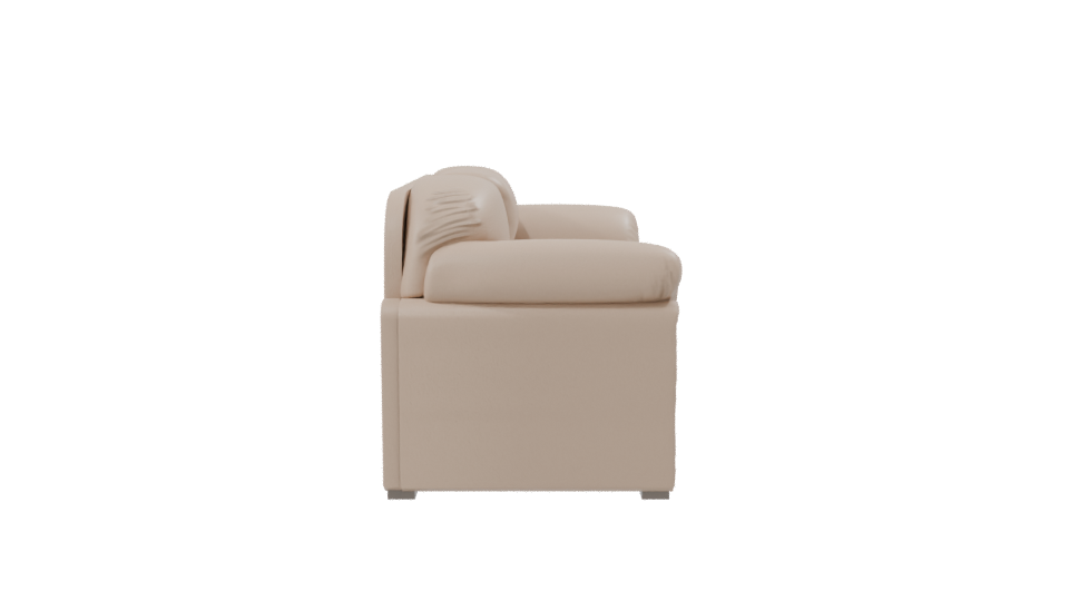 Contemporary Plush Sofa Model - Professional 3D Model Render 8