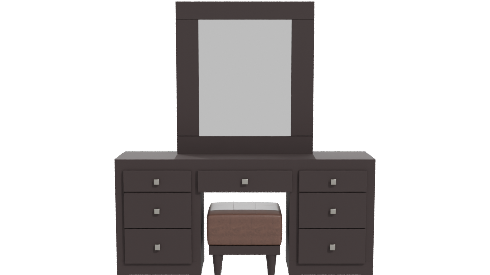 Elegant Modern Vanity Set 3D - Professional 3D Model Render 11