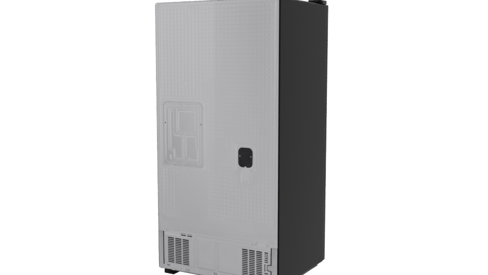 Sleek Smart Refrigerator 3D Model - Professional 3D Model Render 6