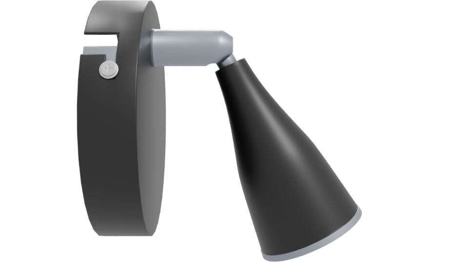 Sleek Wall Mounted Lamp Model - Professional 3D Model Render 11