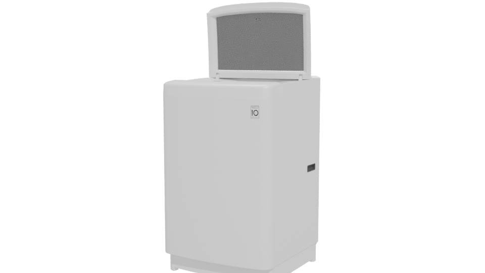 Stylish Top-Loading Washer Model - Professional 3D Model Render 12
