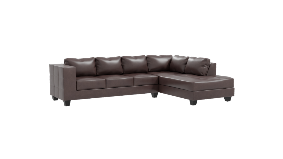 Stylish Modern L-Shaped Sofa 3D Model - Professional 3D Model Render 10