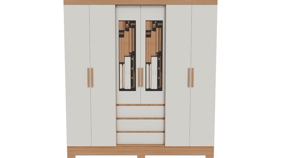 Modern Storage Cabinet 3D Model - Professional 3D Model Render 11