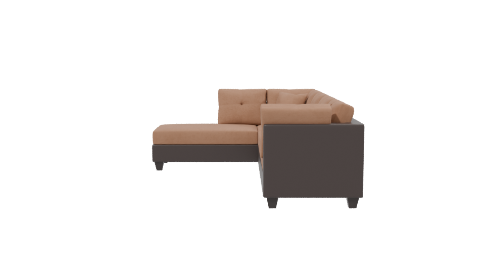 Stylish Sectional Sofa Model - Professional 3D Model Render 2
